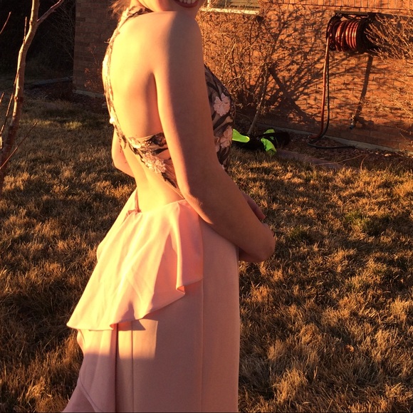 Pink Floral Prom/Ballgown Dress - Picture 5 of 8